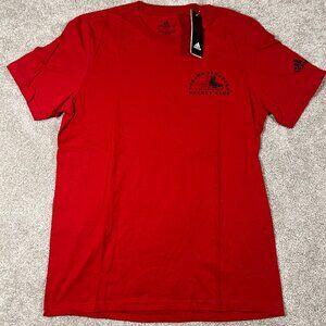 Adidas Mens M Red Ottawa Senators NHL Hockey Short Sleeve Amplifier‎ Tee NWT